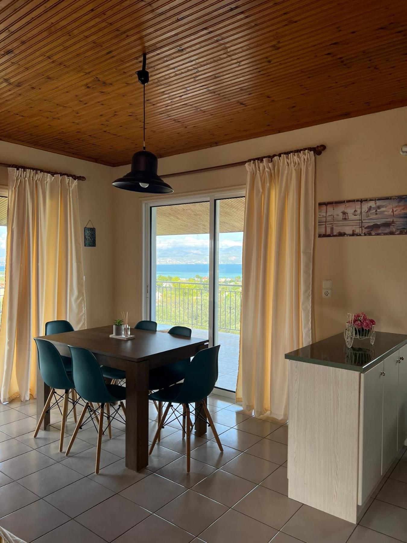 Xenia'S Seaview House Villa Paralia Avlidhos Exteriör bild